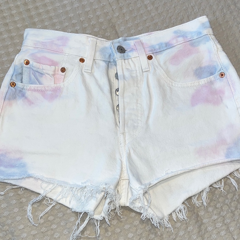 Levi's Tie-Dye Jean Shorts
